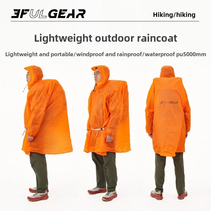 Camping Rain Poncho - معطف واق من المطر خفيف الوزن