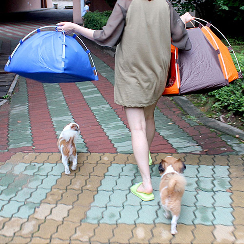 خيمة محمولة للكلاب، بيت خارجي  - مراجعة Outdoor Camping Dog Bed وسعره